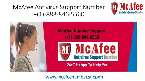 mcafee antivirus support number.